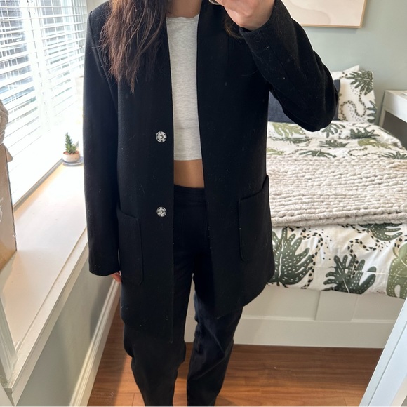 Abercrombie Black Coat - Picture 4 of 5